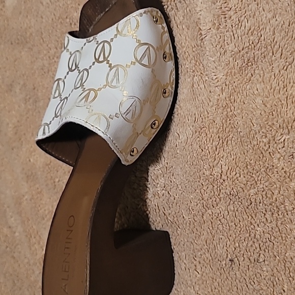 VALENTINO BY MARIO VALENTINOKiki Heeled Slide Sandal SZ 7.5 MARKED EU 38 - Picture 7 of 14